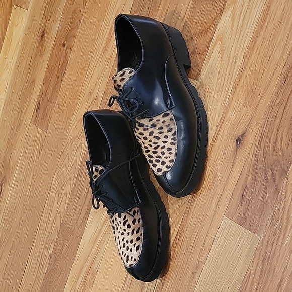 Vibram All Leather Calf Hair Cheetah Loafer - Picture 3 of 3